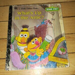 Sesame Street - What's Up in the Attic (1987, A Little Golden Book)